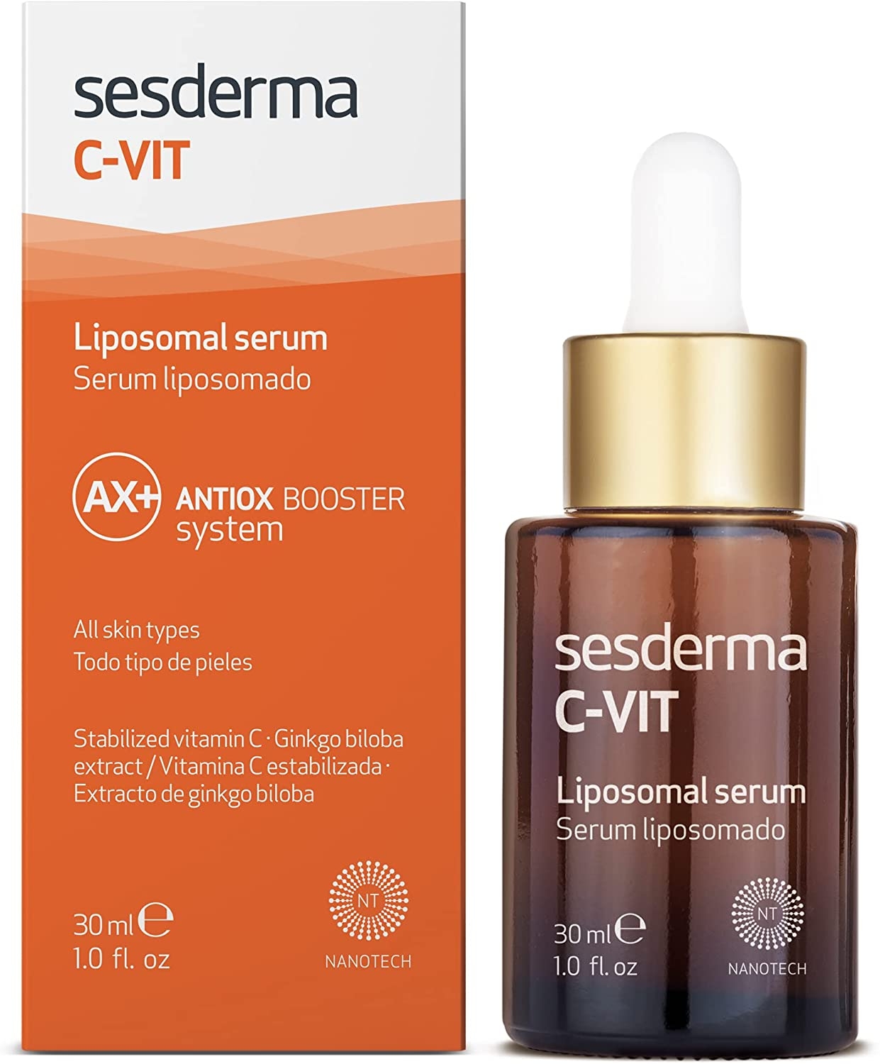 Sesderma C-vit serum facial vitamina c 30ml - Antioxidante, antiedad, iluminador